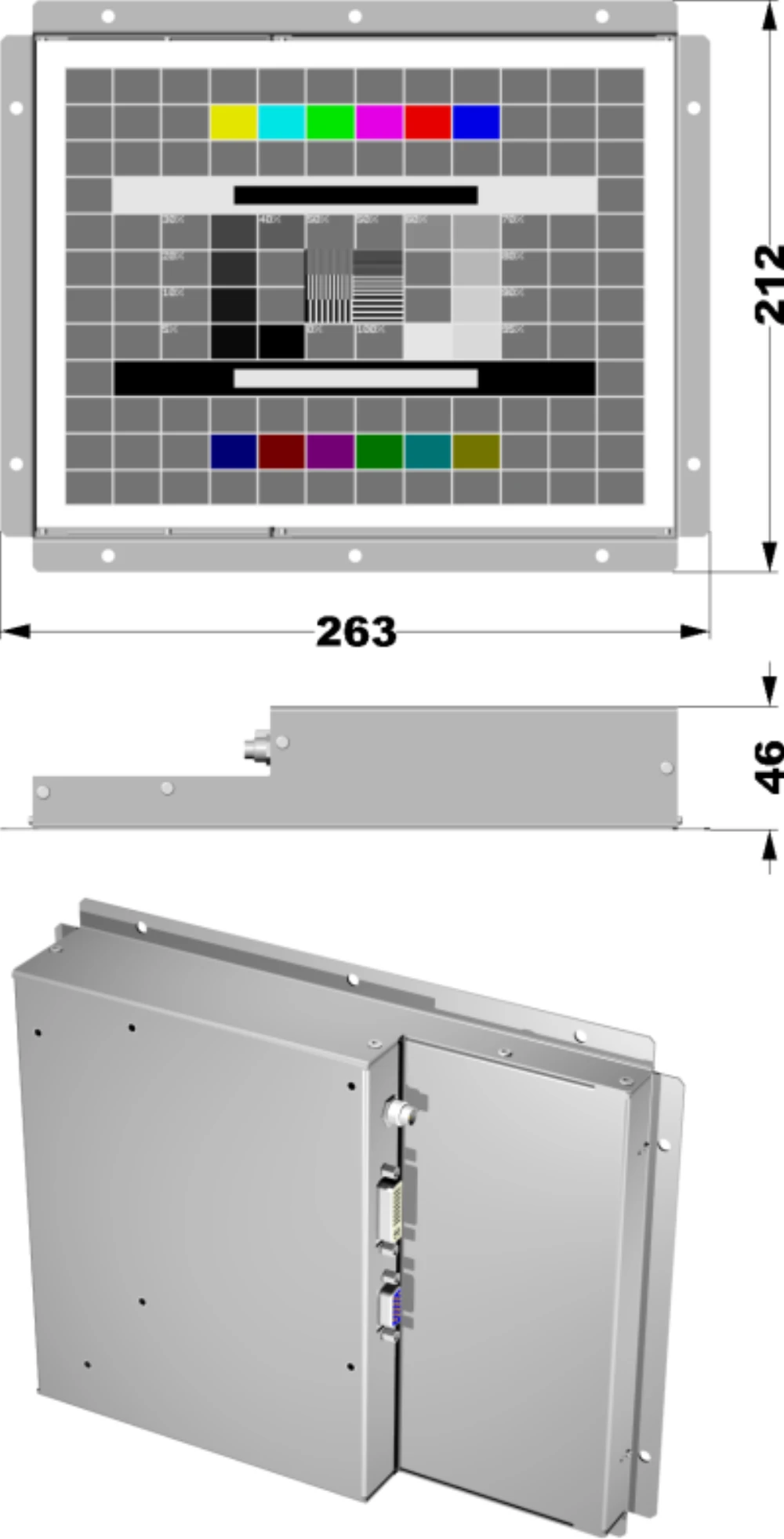 LCD10FL-5D, 10,4″ Industrie-Monitor von GEPRO