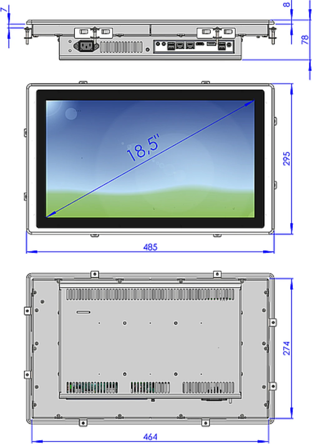 LCD18WMC2-0I, 18,5″ Monitor / Panel-PC von GEPRO