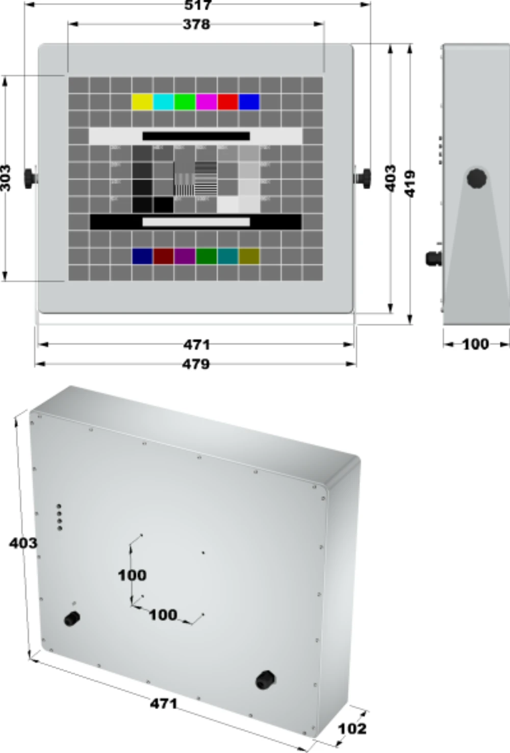 LCD19DO-6C, 19″ Industrie-Monitor von GEPRO
