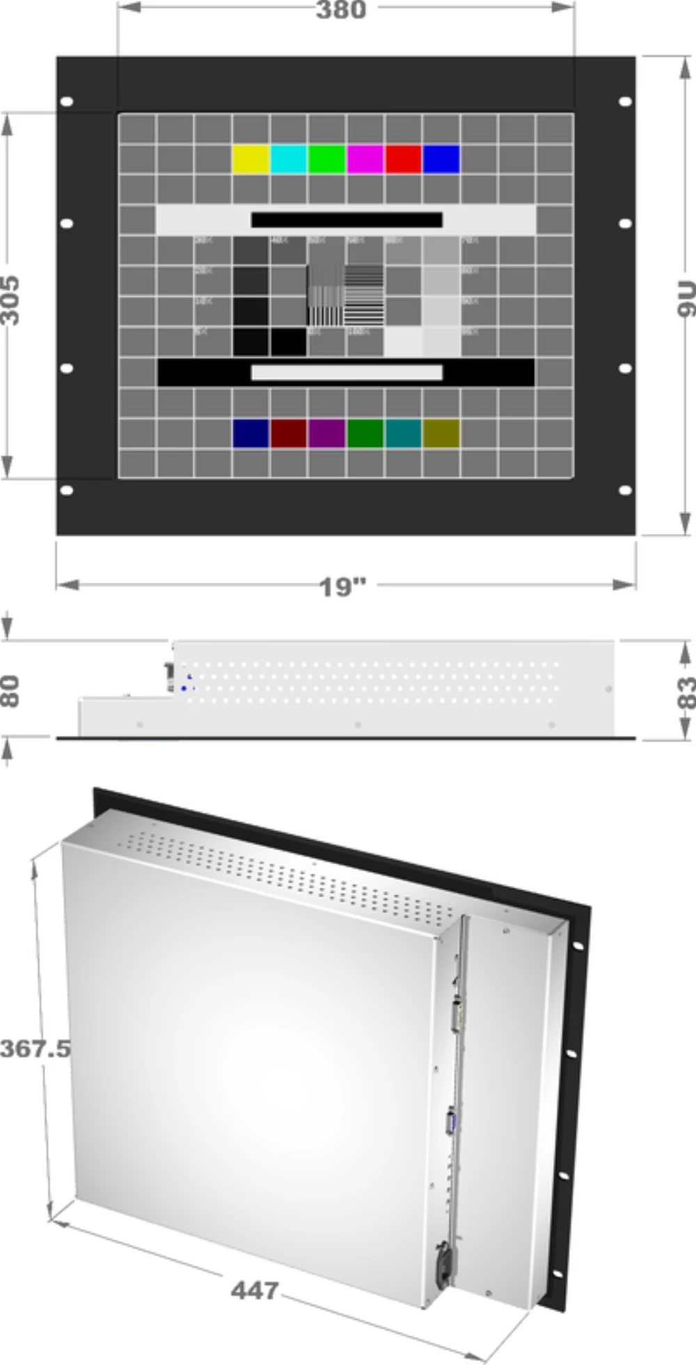 LCD19R9L-7K, 19″ Monitor / Panel-PC von GEPRO