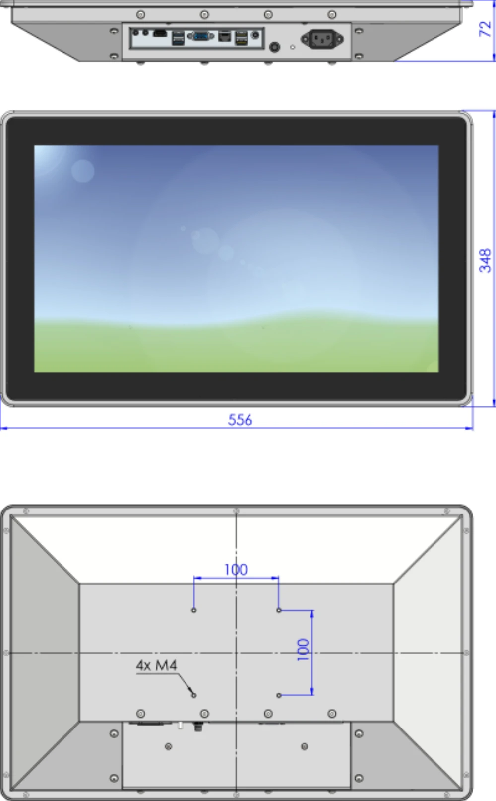 LCD21WDPC-7C, 21,5″ Monitor / Panel-PC von GEPRO