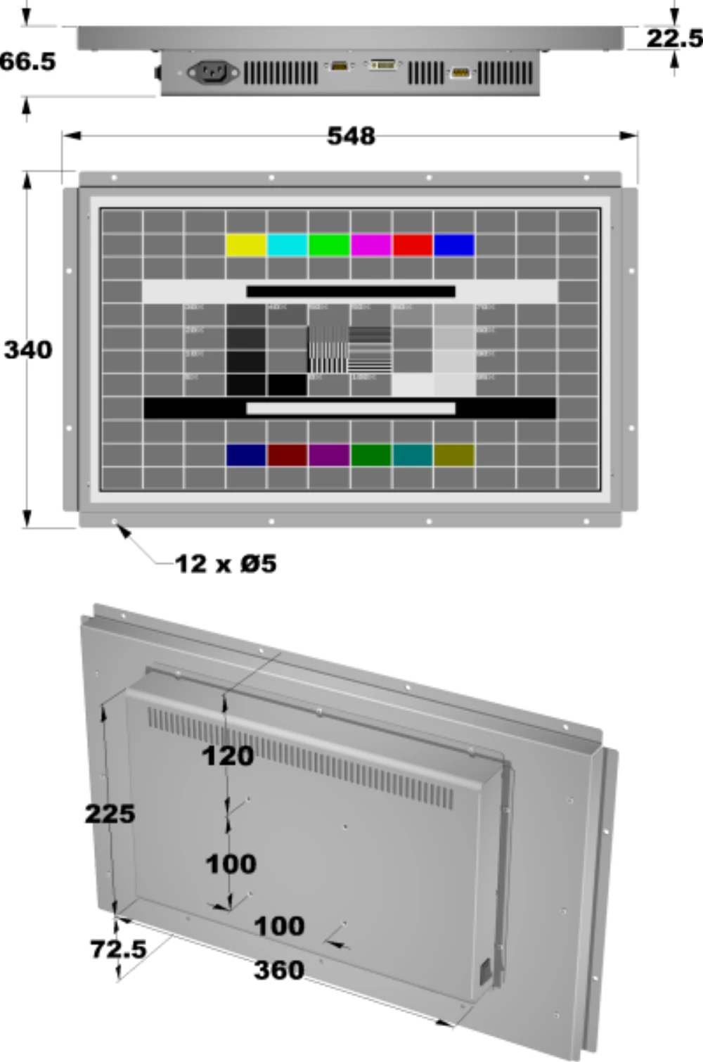 LCD21WF-2D, 21,5″ Monitor / Panel-PC von GEPRO