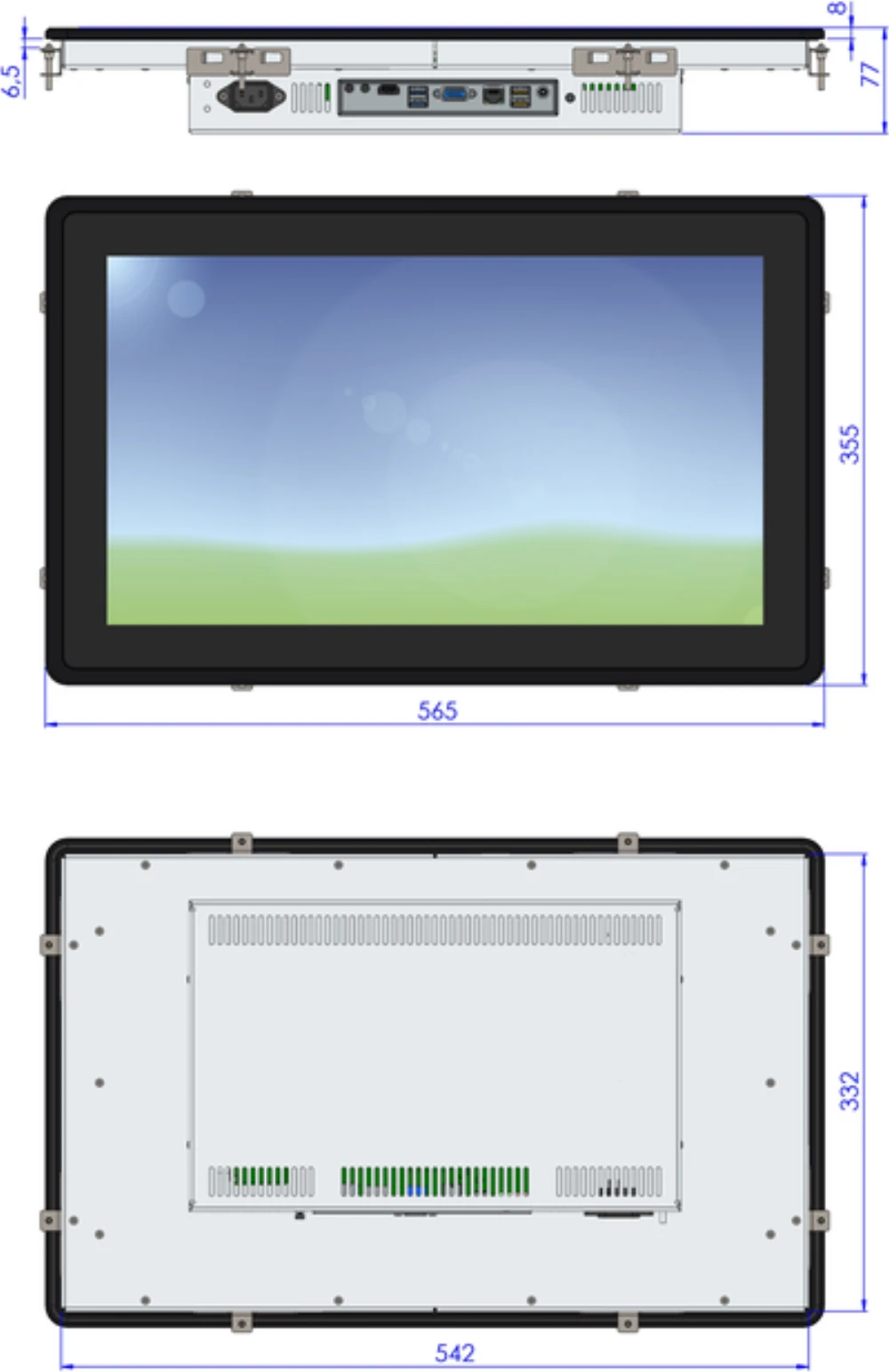 LCD21WMC2-8M, 21,5″ Monitor / Panel-PC von GEPRO