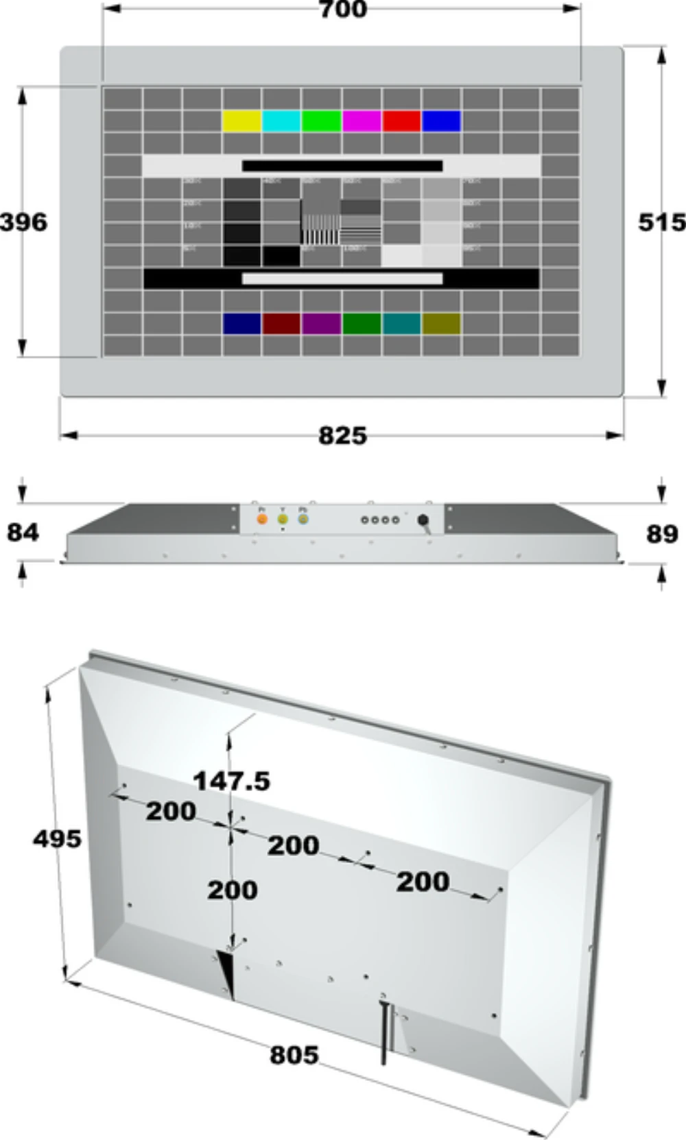 LCD32WP-4J, 32″ Monitor / Panel-PC von GEPRO