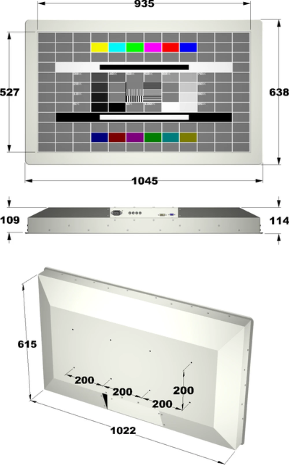 LCD42WP-2L, 42″ Monitor / Panel-PC von GEPRO