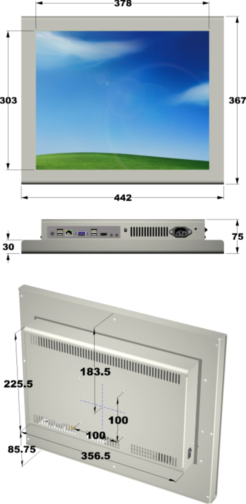 PPC19DI-5C, 19″ Industrie-Panel-PC von GEPRO